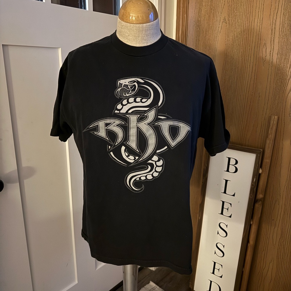 WWE Black RKO Snake Graphic Tee